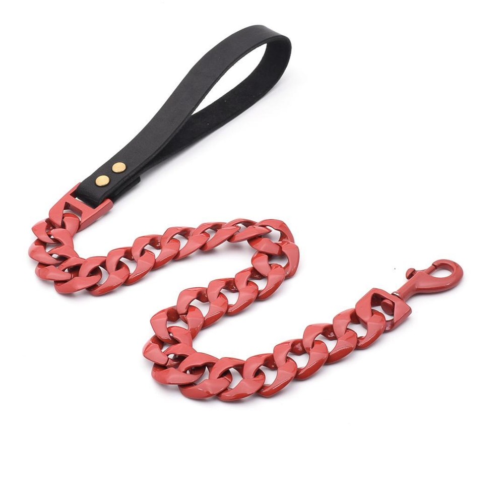 CARMINE RED DOG LEASH