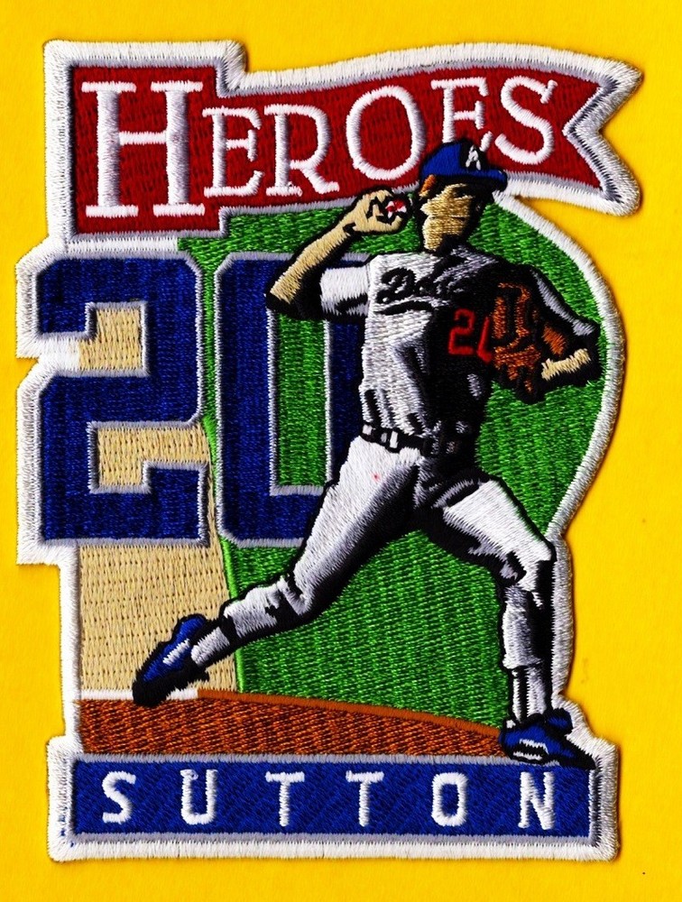 DON SUTTON LA DODGERS HEROES AUTHENTIC MLB PATCH