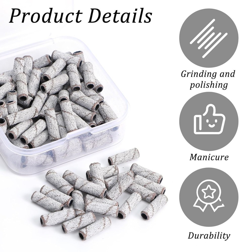 Medicool Zebra Mini Sanding Bands White 100 pcs - Coarse Grit