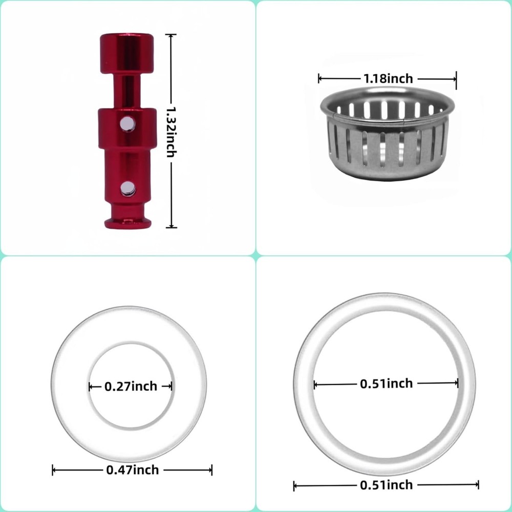 Replacement Sealing Ring Set for Instant Pot Pro 60 Pro Plus 60 Duo Evo Plus 60