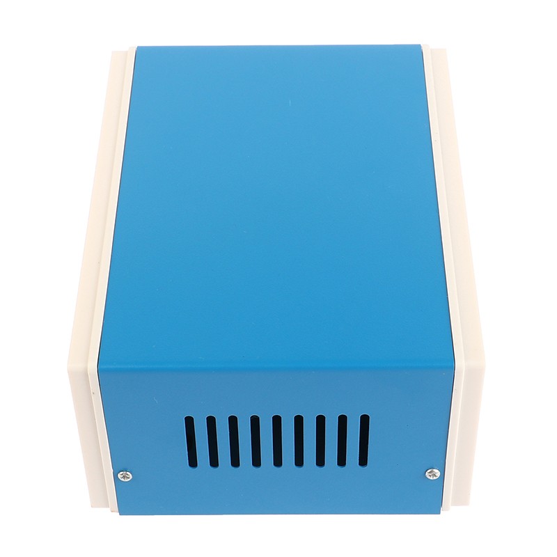 Blue Junction Box Metal Rectangle Electronic Project Case DIY Preventive Box