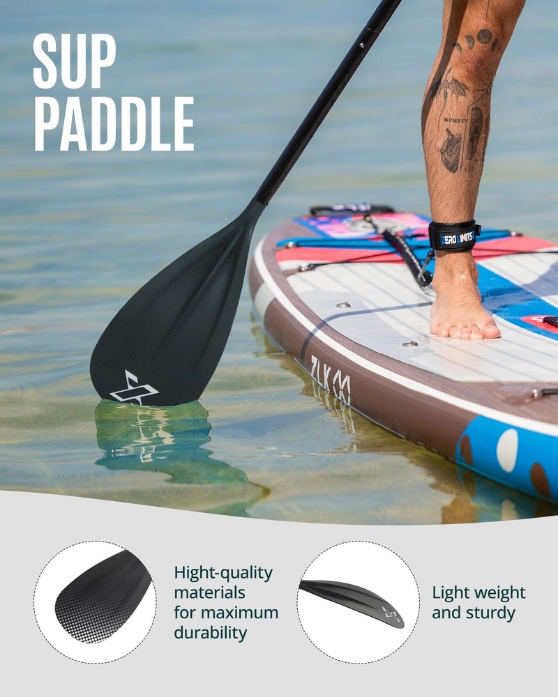 Paddle Board Paddle, 3 or 4 Piece Adjustable SUP Paddle, Detachable Floating ...