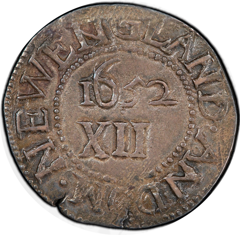 1652 OAK TREE SHILLING PCGS MS 62
