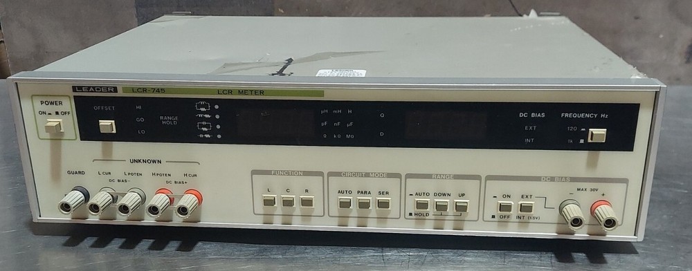 LEADER Model LCR-745. CPU Controlled Digital LCR Meter