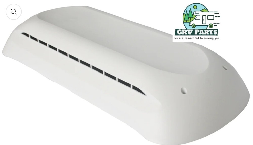 Dometic RV Refrigerator Roof Vent Cover - Polar White - Cover Only