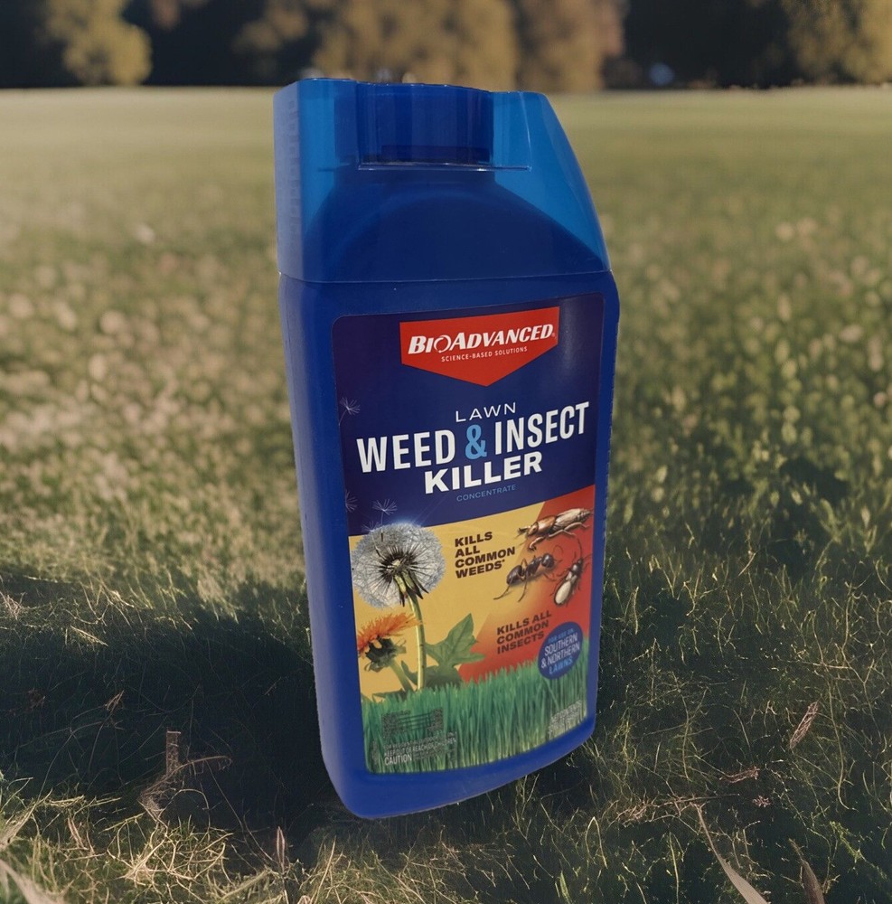 BioAdvanced Lawn Weed & Insect Killer, Concentrate, 32 oz