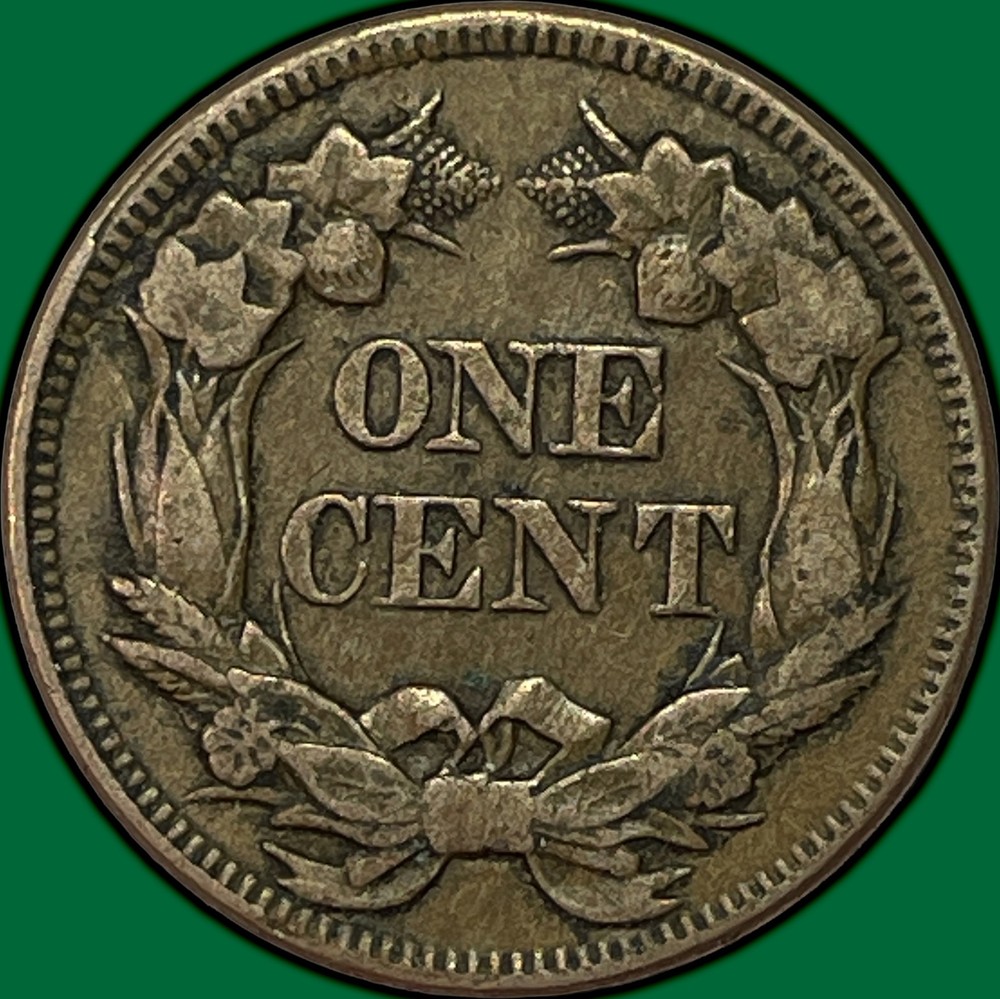 1857 Flying Eagle Cent Extremely Fine XF Coin #37127