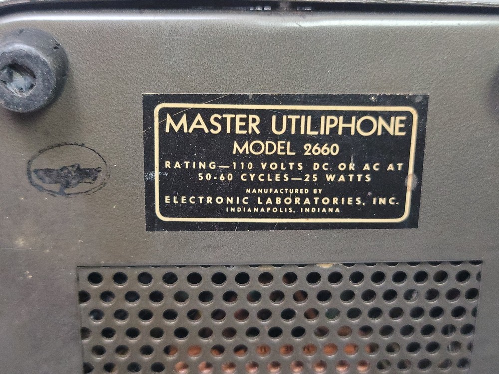 Electronic Laboratories Master Utiliphone Model 2660 Intercom Set - Vintage