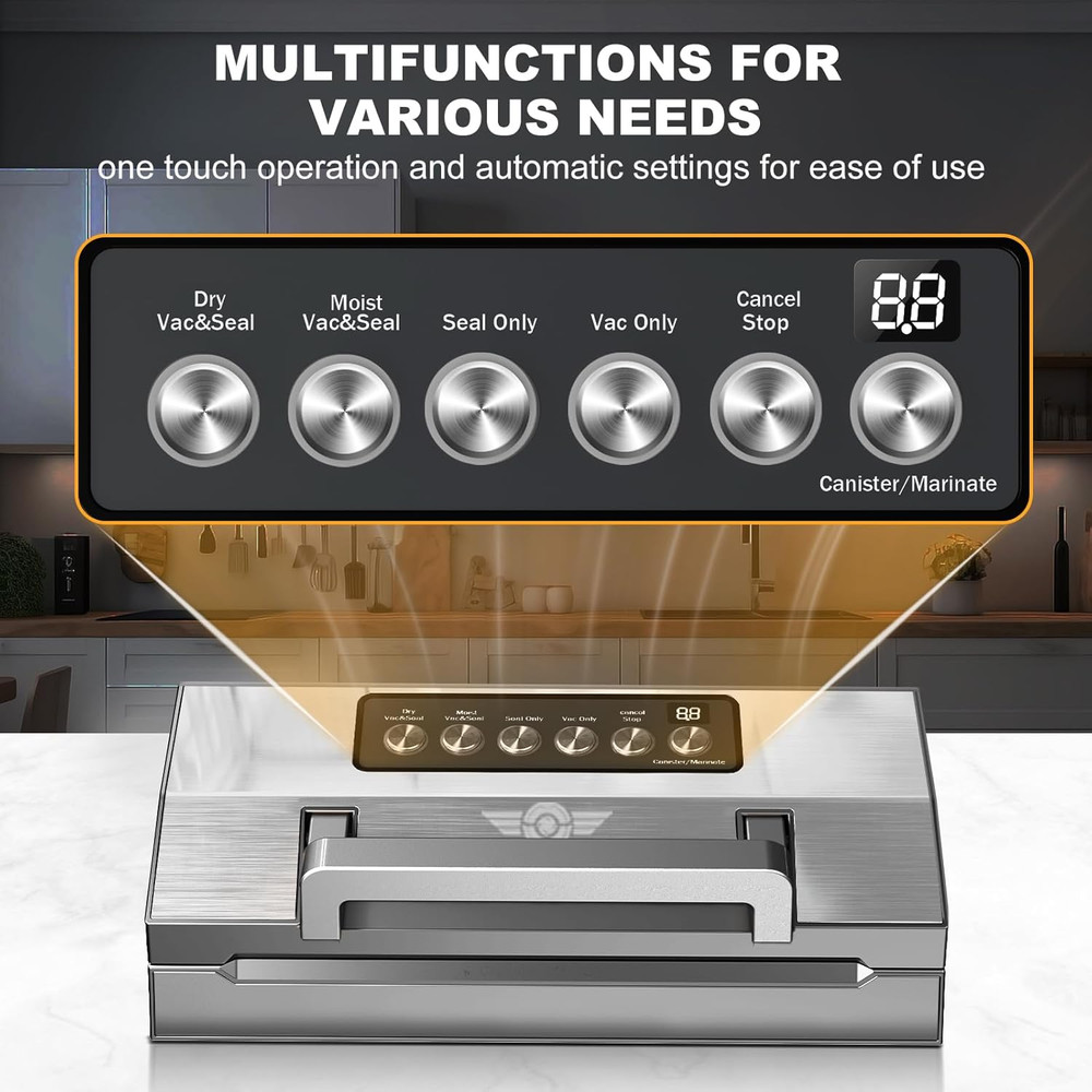 Precision Food Vacuum Sealer Machine, Fully Automatic Vacuum Sealing System, Co