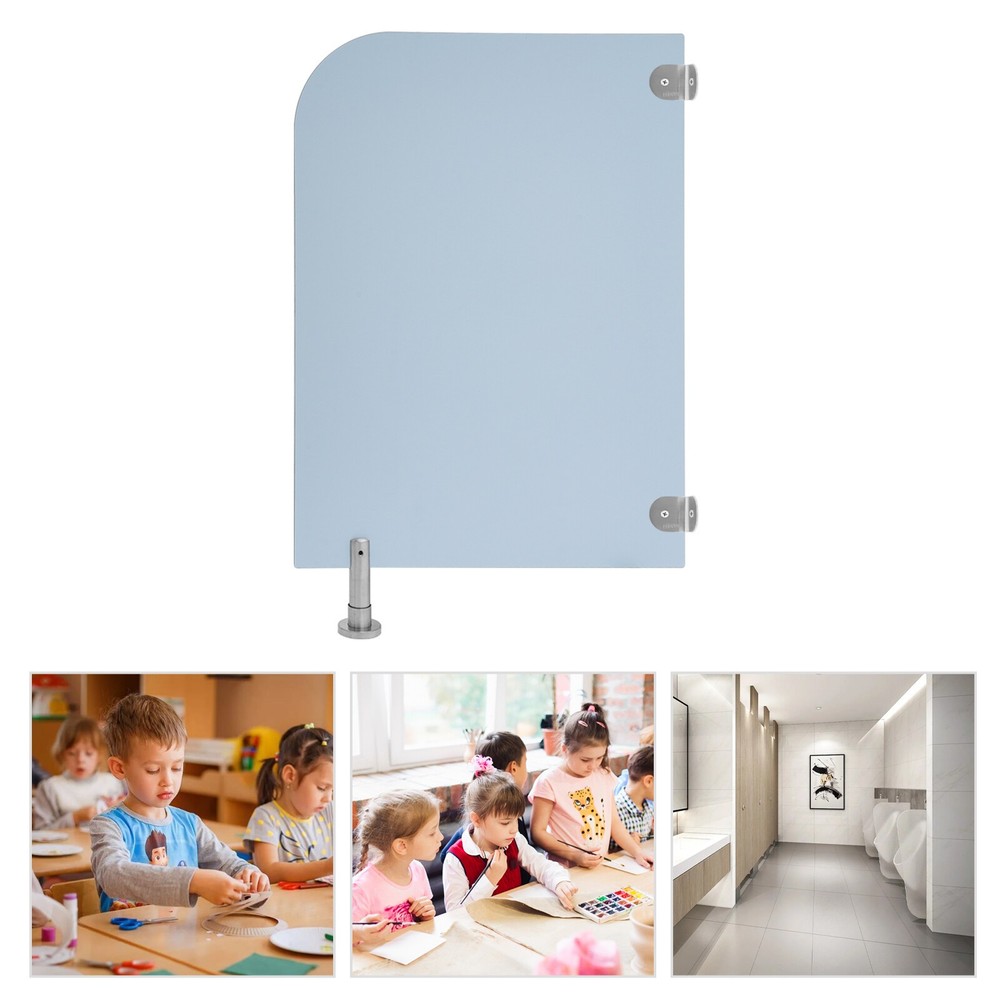 Wall-Mounted Men Urinal Partition Screen, Urinal Partition Divider Screen Blue
