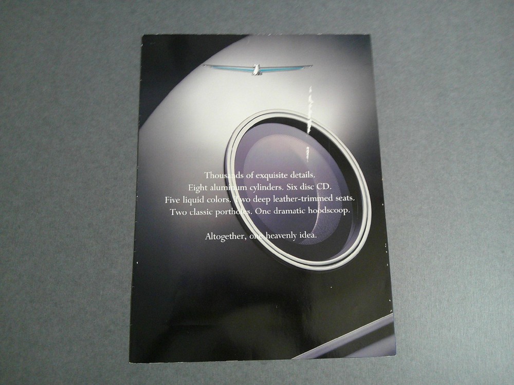 2001 Ford Thunderbird Fold out poster