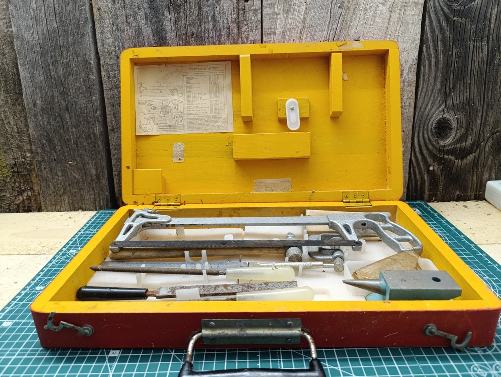 Children's Soviet set of locksmith tools "Young Technician.