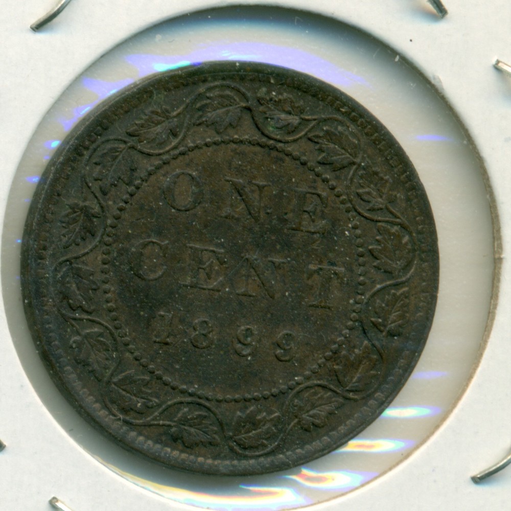 1899 CANADA LARGE CENT, EXTRA FINE, GREAT PRICE!