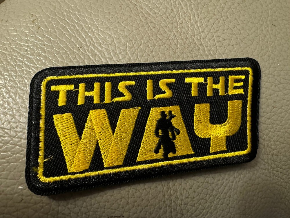 MANDALORIAN STICKER LICENSED DECAL, PLUS FREE EMBROIDERED PATCH STAR WARS DECAL