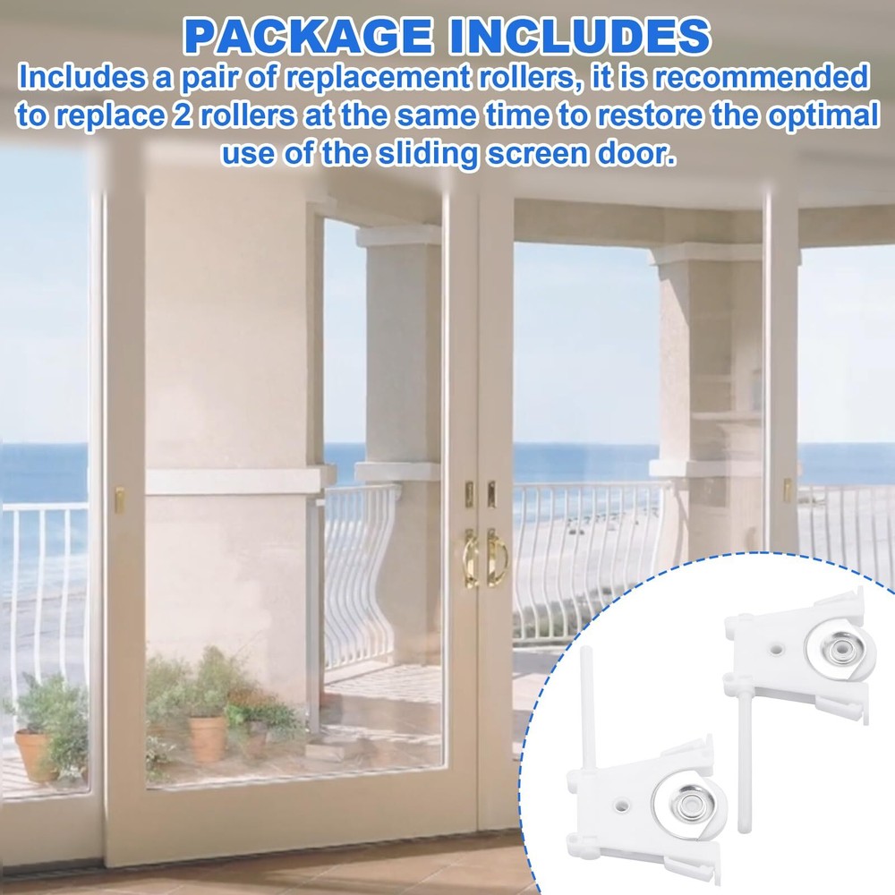Lower Sliding Screen Door Roller Assembly Replace for Andersen Screen Door Pa...