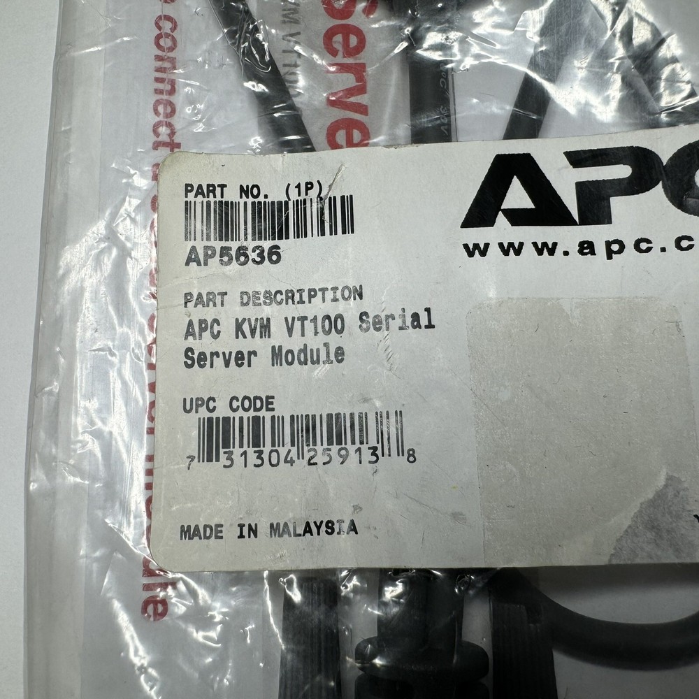 APC AP5636 KVM VT100 Serial Server Module