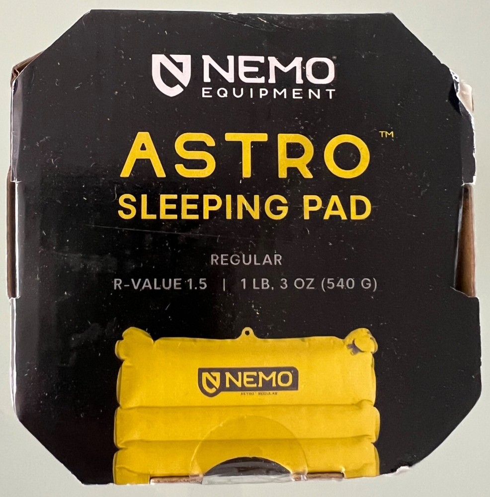 Nemo Astro Sleeping Pad Regular Green Backpacking 3.5" Thick
