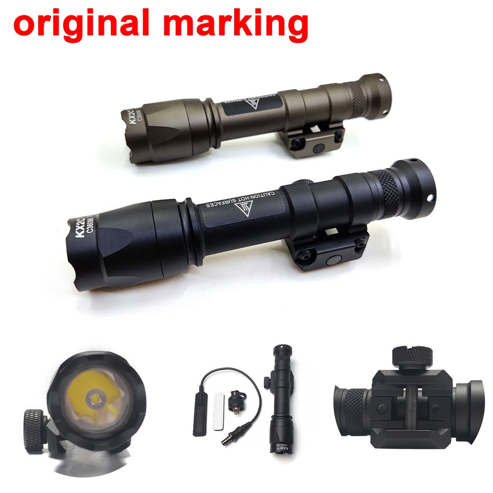 Tactical Flashlight For M600C White LED W/Tail Switch Controller Light 20mm Rail