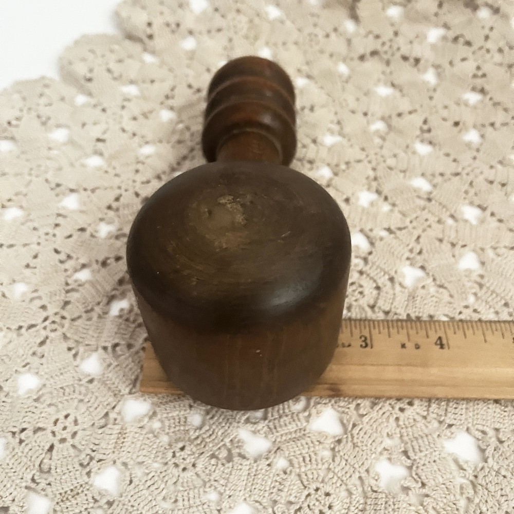 Vintage Nutcracker Wooden Primitive Corkscrew Walnut