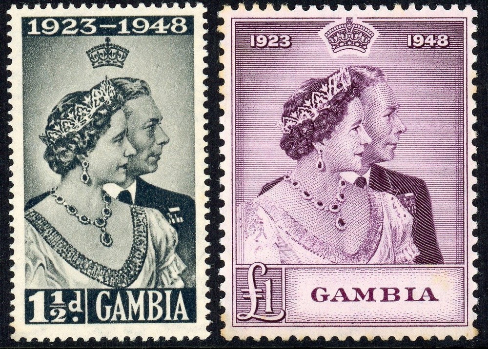 Gambia 1948 SG.164-165 M/M