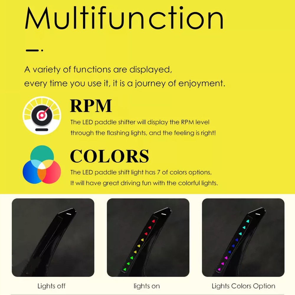 LED Paddle Shifter Extension For RS3 WQTP