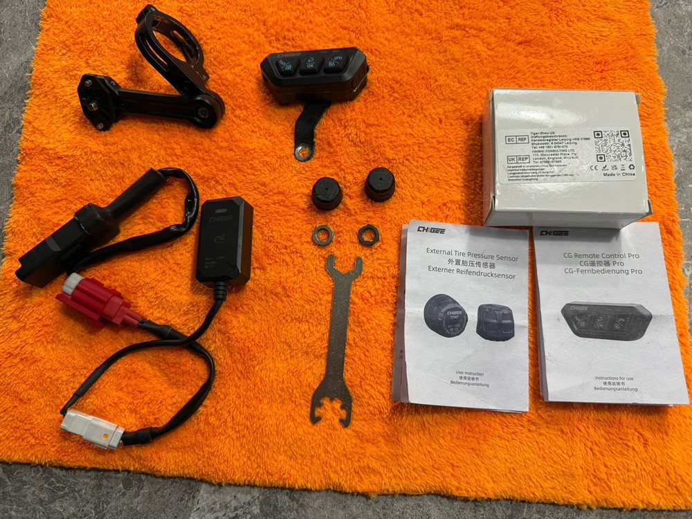 Chigee AIO Smart Riding Bundle TPMS Bar Remote Holder CG OBD Wireless Module