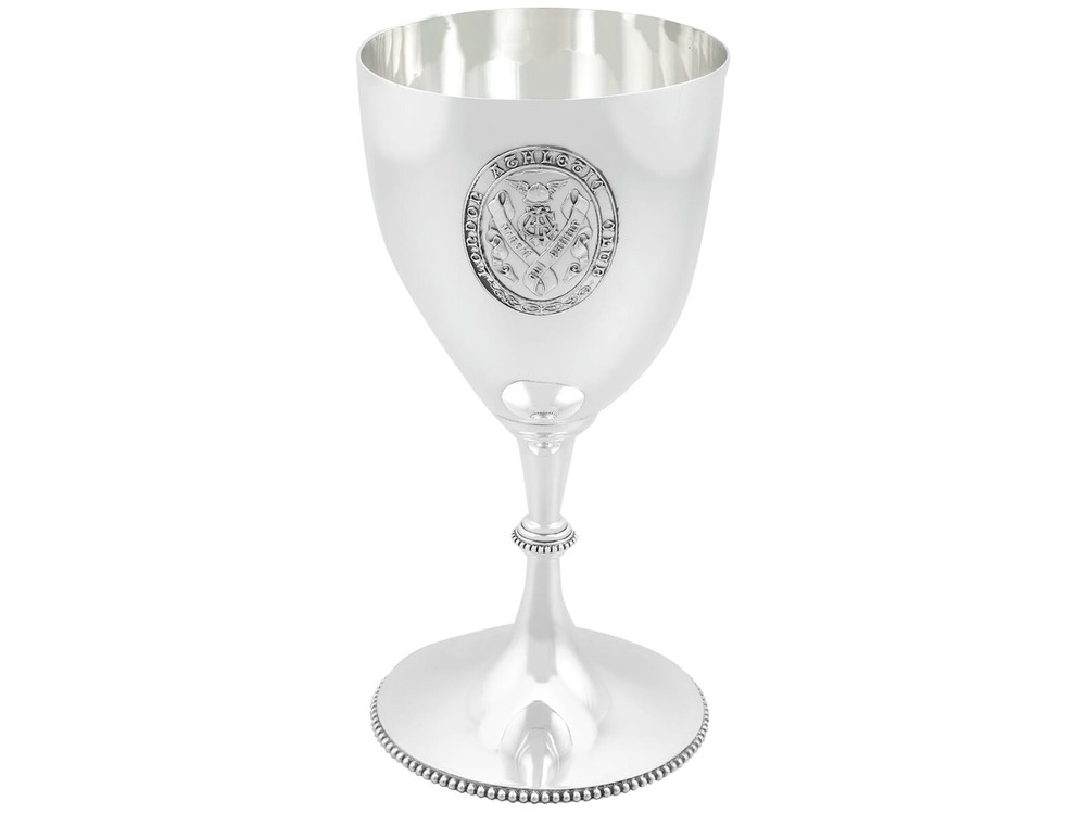 Antique Victorian Sterling Silver Goblet