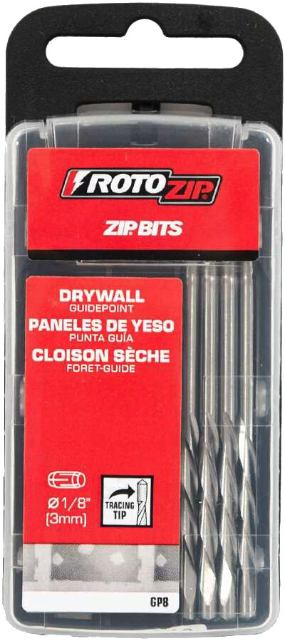 40-Pack Roto-Zip Drywall Cutout Bits - 1/8" Guide Point Zip Bits by Bosch
