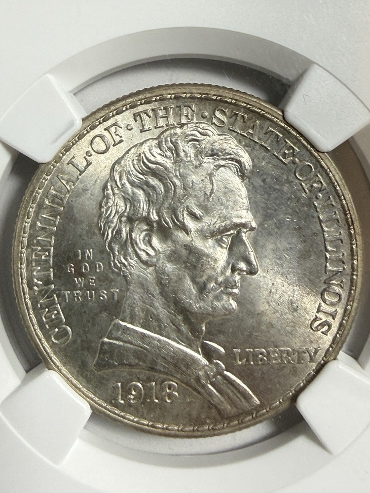 1918 LINCOLN COMMEMORATIVE HALF DOLLAR - NGC MS66