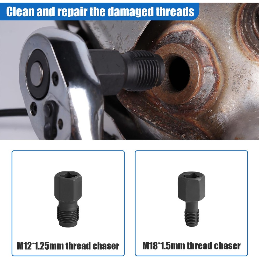 5PC Offset Oxygen Sensor Socket Set Automotive O2 Sensor Wrench Remover Tool Kit