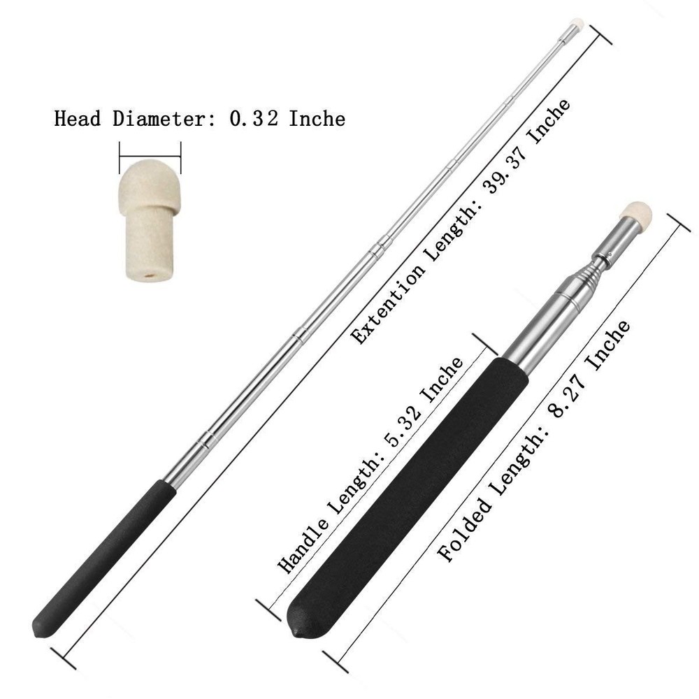 Telescopic Teachers Pointer,Teaching Pointer,Hand Pointer Extendable 2PCS