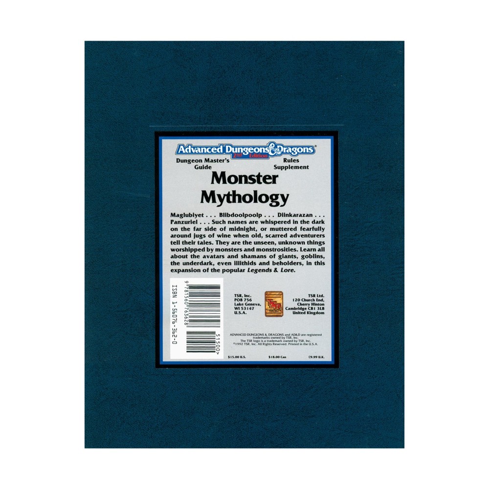 AD&D 2nd Ed Monster Mythology Fair+