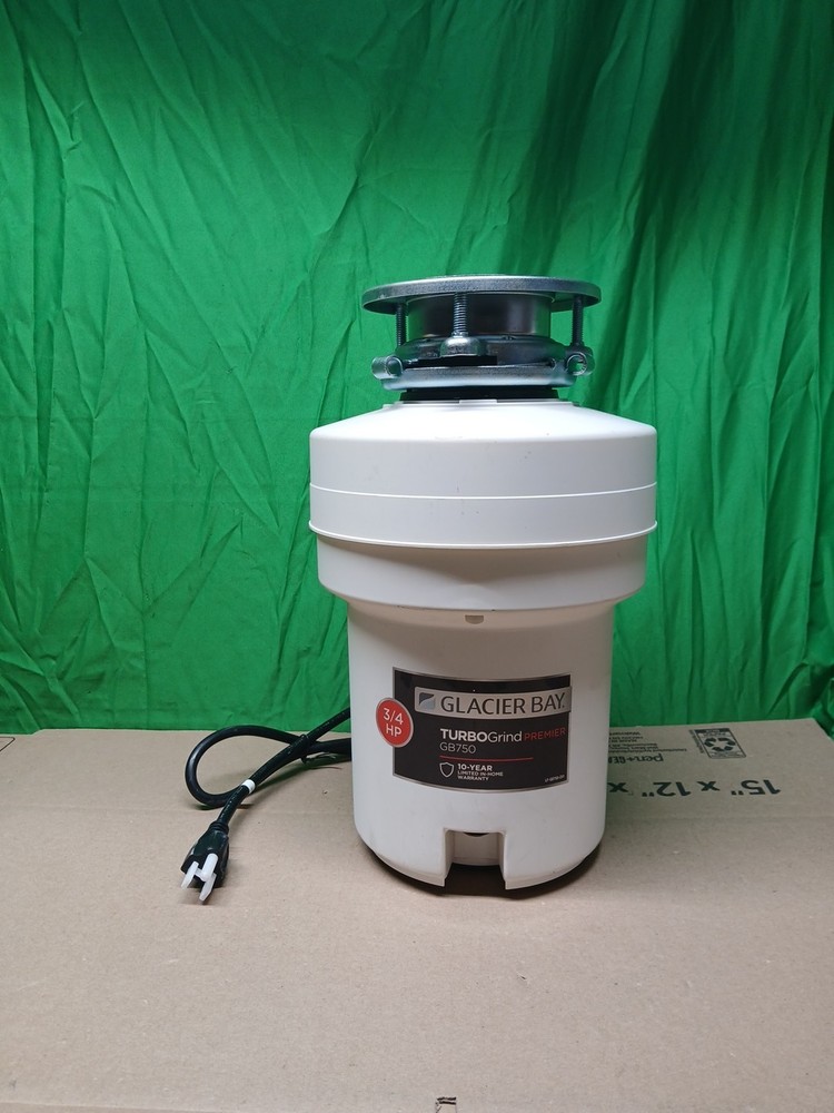 Glacier Bay Turbo Grind Premier 3/4 Hp Continuous Feed Garbage Disposal W/cord
