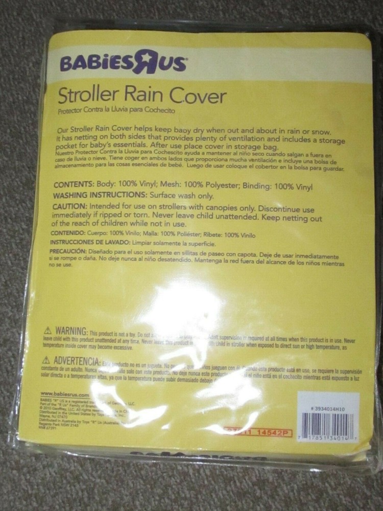 Babies R Us Stroller Rain Cover