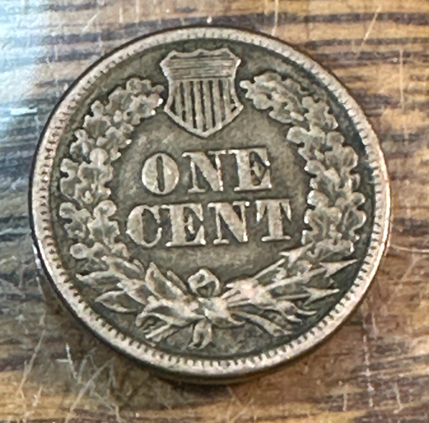 1860 Rounded Bust Indian Cent Nice Original VF CHRC