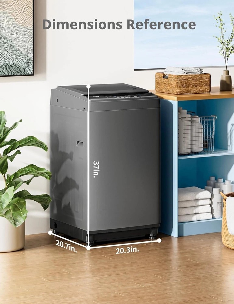 COMFEE’ 1.6 Cu.ft Portable Washing Machine, 11lbs Capacity Fully Automatic Co...