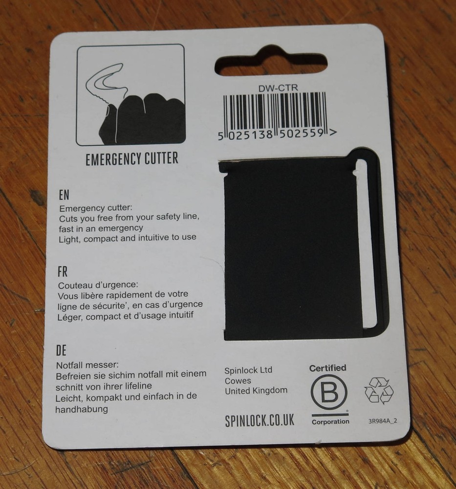 Spinlock Emergency Cutter for Safety Lines - DW-CTR