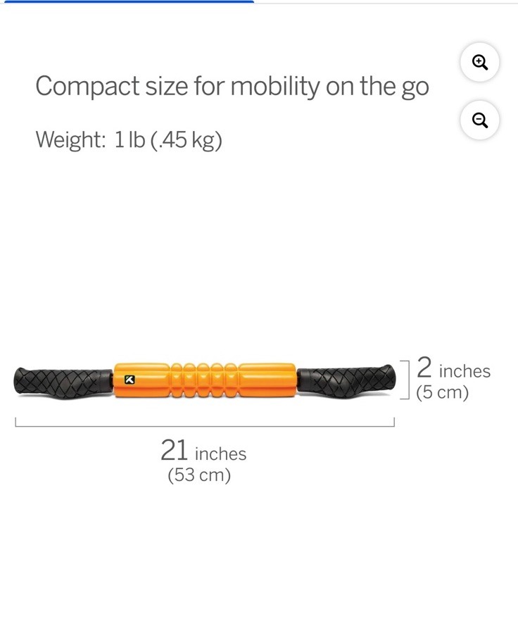 TriggerPoint GRID Stick 24" - Handheld Massage Roller, Extra Firm