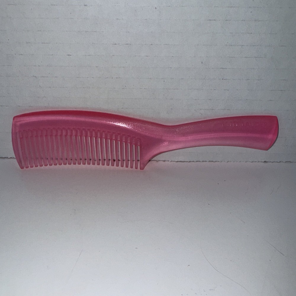 Estee Lauder Pink Translucent Hair Comb 7"