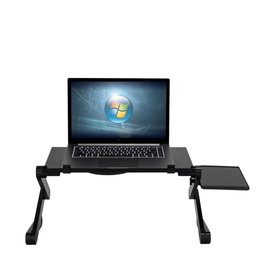 US 360°Adjustable Laptop Table Stand Lap Sofa Bed Tray Foldable PC Notebook Desk