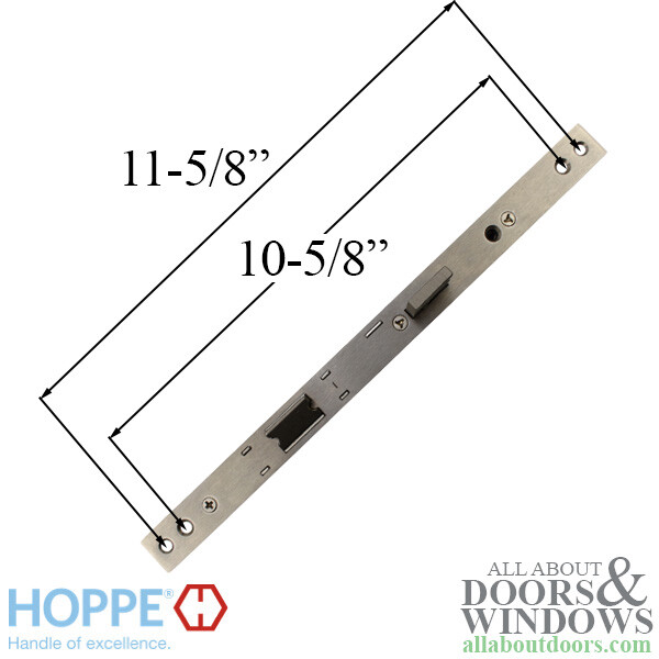 Hoppe Single Point Mortise Lock With 22mm Faceplate 1" Deadbolt Throw