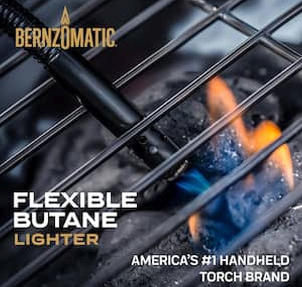 Long FLeXiBLe Stem BUTANE LIGHTER aDJuStABLe Windproof flame BernzOmatic LTR220