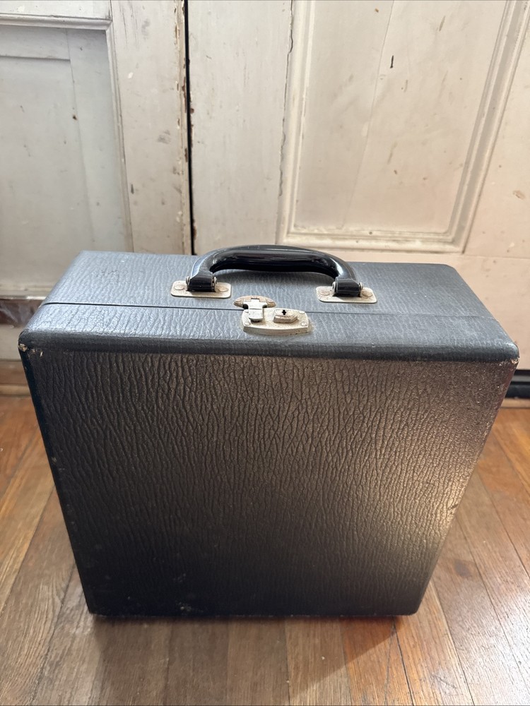 Antique Corona Typewriter Floating Shift With Case 043-B Black