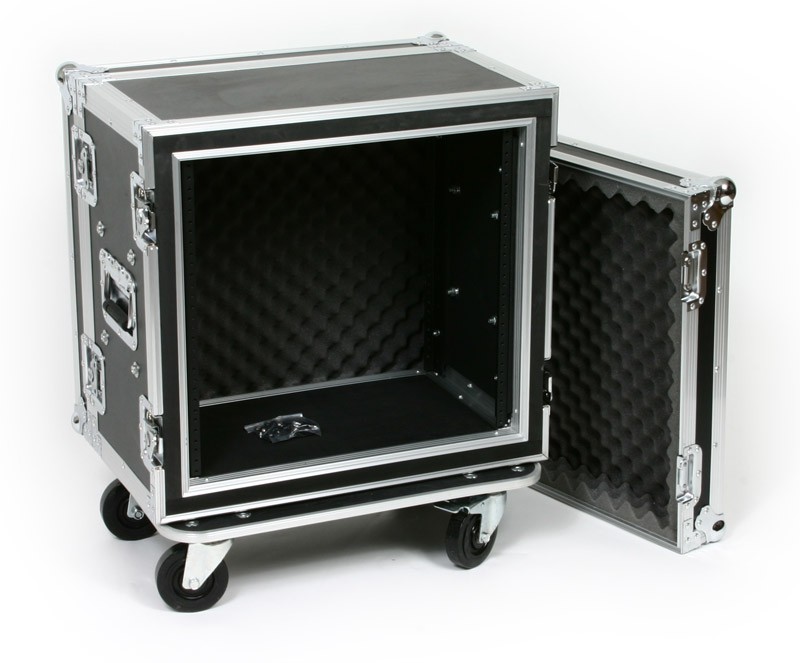 10 Space Shock Mount 12" Deep Effects Rack ATA Flight Road Case by OSP