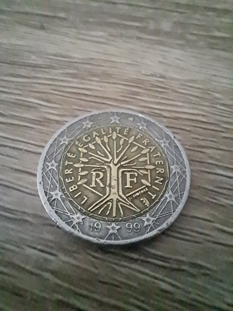 2 Euro 1999 "Liberte Egalite Fraternite"