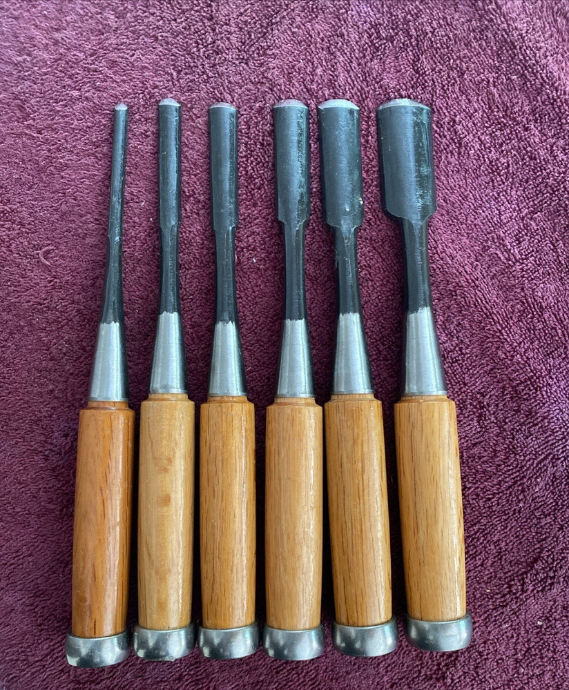 6pc Well Made Carving Chisel Gouge Set Unbranded