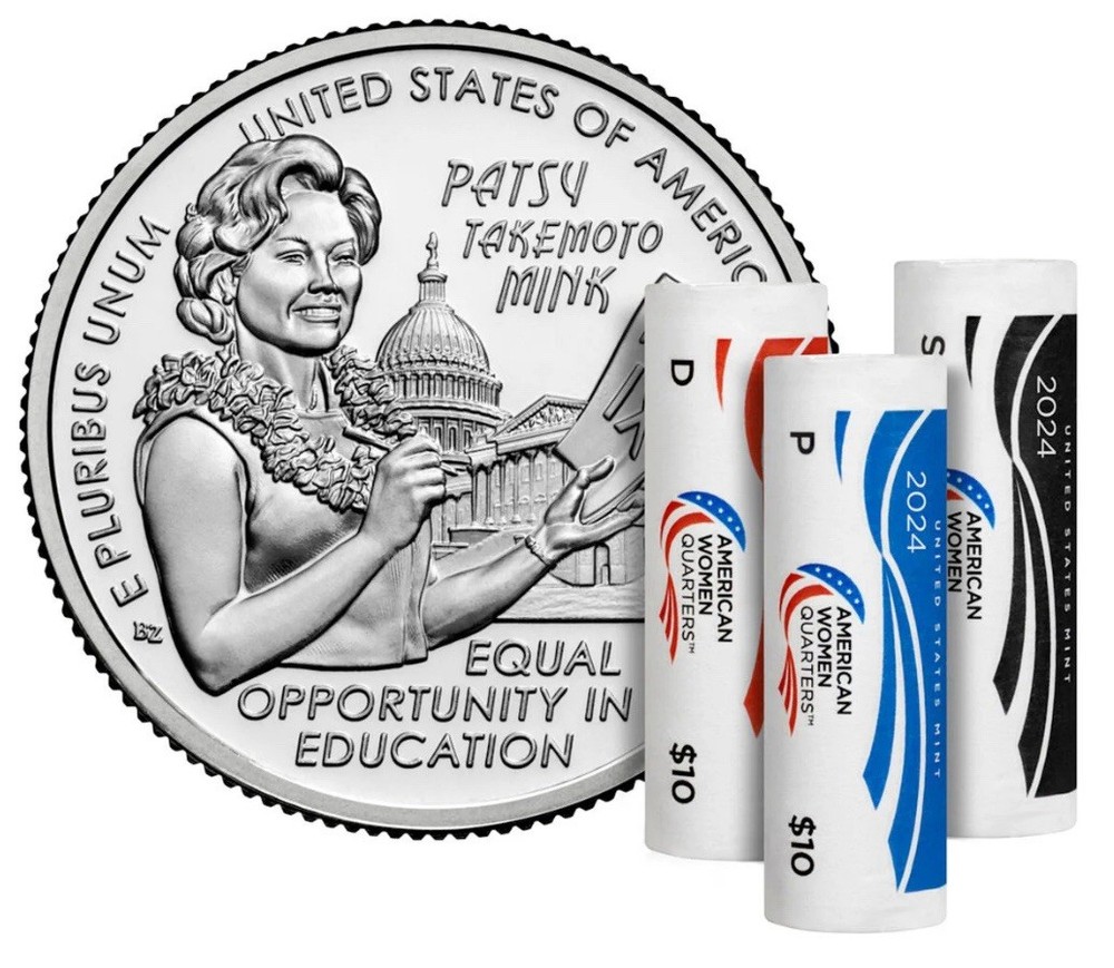 2024 PDS Hon Patsy Takemato Mink AWQ Quarter Rolls 24WRD - Mint Sealed