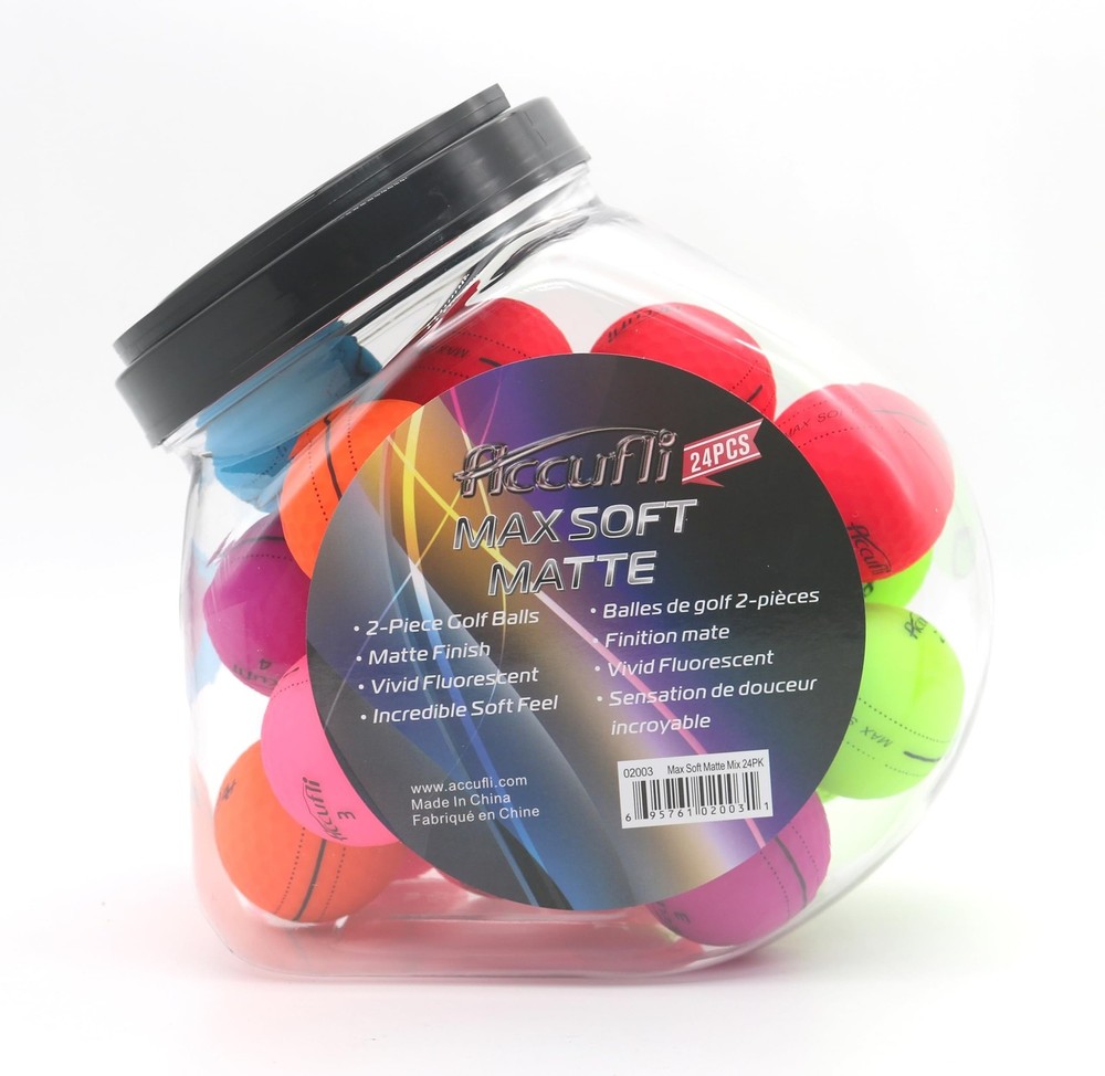 ACCUFLI Max Soft Golf Balls Matte 24-Pack