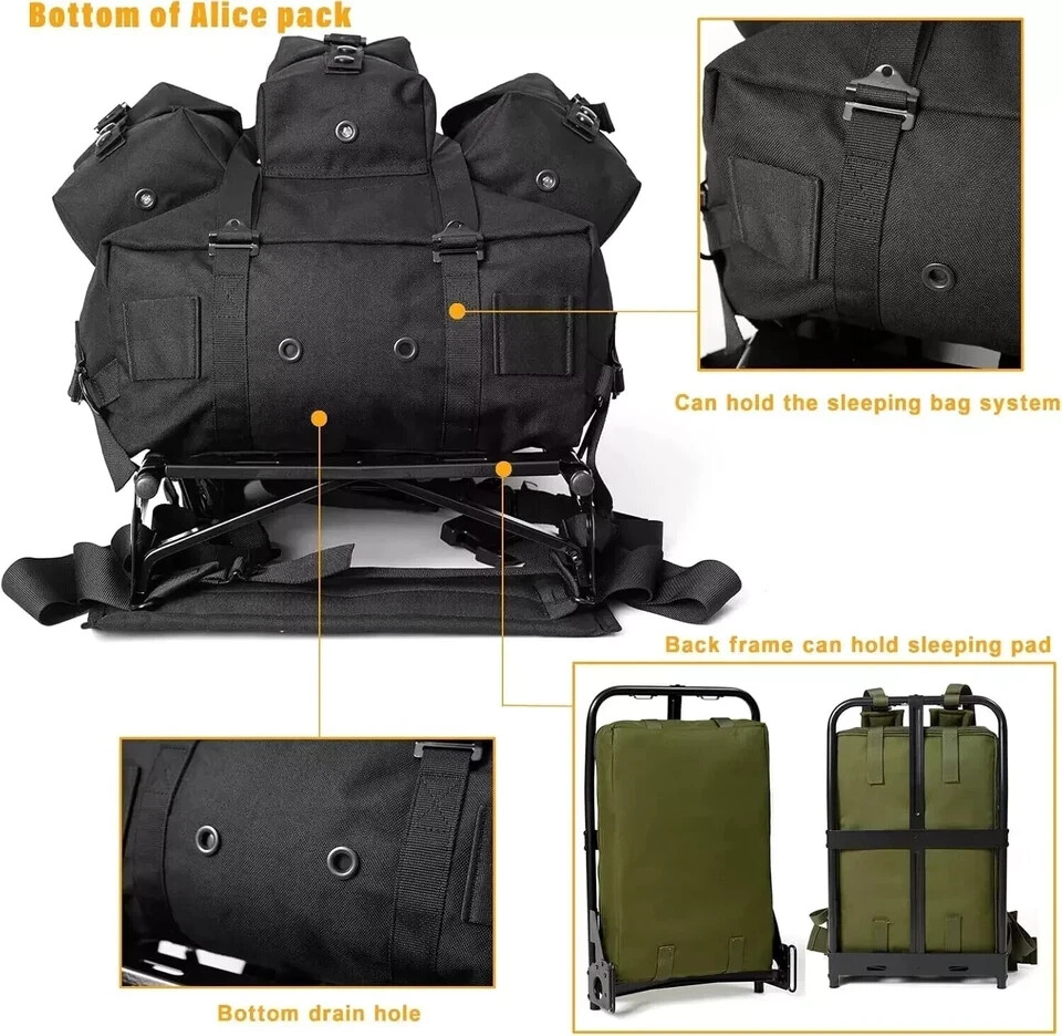 Military ALICE Pack Medium Rucksack Backpack Army Tactical Survival Gear Frame
