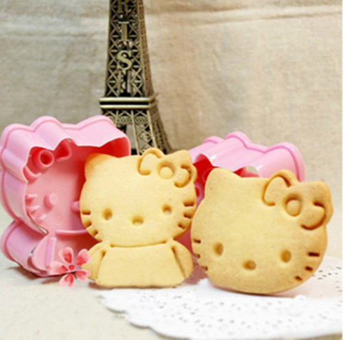 hello kitty cookie cutter mold with stamps